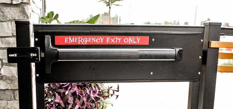 emergency push bar installation in Corte Madera